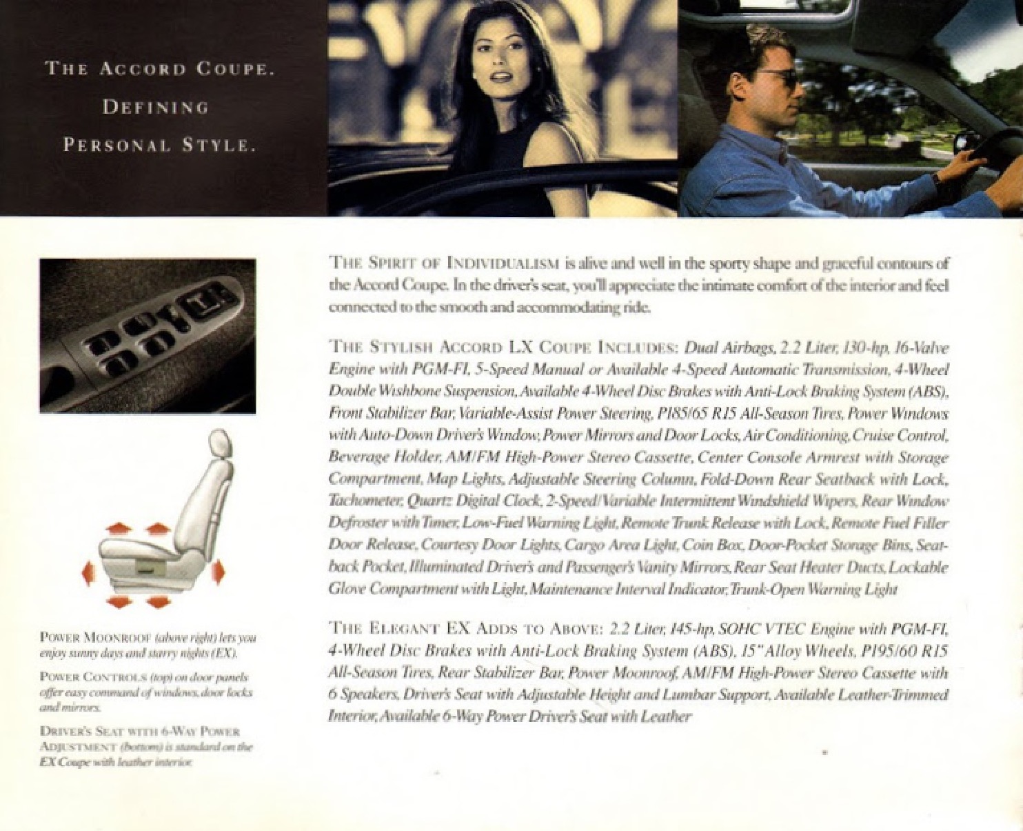 1996 Honda Brochure Page 11